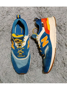 New Balance 997H Men Size 13 Outdoor Pack Cordura Suede Blue Shoes CM997HFB